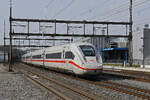ICE 4 0812 083-5 durchfährt am 09.03.2026 den Bahnhof Rupperswil.