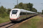 Am 26.05.2026 fuhr ein ICE 4 s�dw�rts durch den Syker Bahnhof