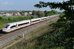 ICE Treibwagen 9039 am 8 Mai 2026 bei Asbach.