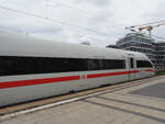 ICE 4 (Tz 9459)  Knuffingen  startet in Berlin Hbf als ICE 375 Richtung Interlaken.
Hier der Endwagen ohne die MiWuLa-Werbung.

Berlin, der 09.06.2026