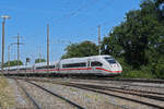 ICE 4 5812 065-1 f�hrt am 08.07.2026 Richtung Bahnhof Augarten.