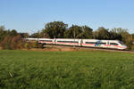 DB ICE4 (9223) (812 223)  75 Jahre Bundespolizei  am 22.10.2026 bei Hilperting.
