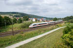 ICE 812 049-5 ist am 31.08.2022 in Richtung Fulda unterwegs,gesehen in Hermannspiegel.