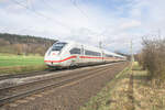 ICE 812 209-1 bei Kerzell am 22.03.2023 in Richtung Frankfurt/M.