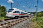 ICE-T 411 002-9  Neubrandenburg  ist am 21.06.2017 in Richtung Bamberg bei Stockheim unterwegs.
