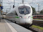 Triebzug 1182  Mainz  fuhr am 24.8.2020 als ICE 1502 nach Nürnberg Hauptbahnhof in den Augsburger Hauptbahnhof ein.