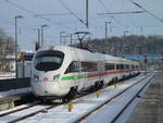 ICE-T 411 078 hatte Einfahrt aus Binz kommend in Bergen/Rügen und fuhr,am 01.Februar 2021,weiter nach München.