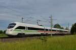 Am 01.06.2021 war 411 001 zusammen mit 411 052 als ICE 1705/1605 von jeweils von Hamburg-Altona in Richtung Jena Paradies/Erfurt Hbf unterwegs.