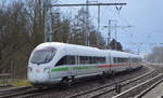DB Fernverkehr mit dem ICE-T  411 071-4.... , Tz 1171, Taufname:  Oschatz  als ICE 1710 nach Ostseebad Binz am 18.03.21 Berlin Buch.