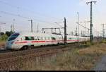 411 528-3 (Tz 1128  Reutlingen ) als ICE 1631 (Linie 15) von Frankfurt(Main)Hbf nach Berlin Gesundbrunnen durchfährt Lutherstadt Wittenberg Hbf auf Gleis 3.