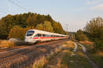 411 009  Güstrow  als ICE 22 von Wien nach Frankfurt bei Postbauer-Heng, 28.08.2018