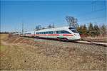 ICE 411 053-2  Ilmenau  / Dettelbach Bhf / 27.02.2019