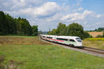 411 065 DB Fernverkehr  Bad Oeynhausen  als ICE 91 (Hamburg-Altona - Wien Hbf) bei Beratzhausen, 21.08.2021