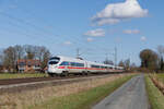411 054-0  Sonneberg  als ICE 1052 Richtung Köln Hbf in Dülmen, 1. März 2026