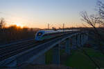 411 003 DB Fernverkehr  Paderborn  als ICE 91 (Wien Hbf - Dortmund Hbf) bei Emskirchen, 09.03.2022
