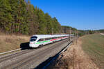 411 011	DB Fernverkehr  Hansestadt Wismar  als ICE 26 (Wien Hbf - Dortmund Hbf) bei Hagenbüchach Richtung Würzburg, 09.03.2022
