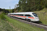 411 007  Pirna  als Umleiter auf der Strecke Ingolstadt Regensburg. 27.04.26 bei Thaldorf.