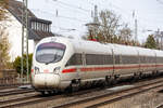Tz 1129  Kiel  fuhr am 03.04.2026 als ICE 1546 von Berlin nach Aachen, fotografiert in Hiddenhausen-Schweicheln.