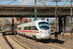 DB ICE 411  Coburg  in Hamburg Harburg, April 2026.