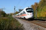 ICE-T von Hamburg nach Berlin kurz hinter Hagenow Land.