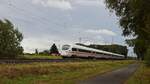 DB Fernverkehr Tz 1131  Trier  (411 031/531), angef�hrt von 411 031, als ICE 1032 D�sseldorf Hbf - Greifswald (bei Lembruch, 31.08.2026).