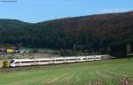 411 084-7  Kaiserslautern  als ICE 280 (Zrich HB-Stuttgart Hbf) bei Mhringen 27.10.09