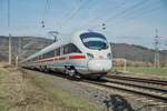 ICE-T 411 031-8  Trier  ist am 14.03.2017 bei Reilos in Richtung Fulda unterwegs.