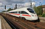 411 029-2  Kiel  und 411 017-7  Erlangen  werden am 2.9.2017 als ICE1717 nach Eisenach in Hamburg-Altona bereitgestellt.