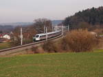 ICE 1521 von Dortmund nach München. Am 26.01.18 bei Paindorf.