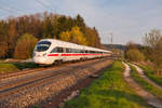 411 080  Darmstadt  als ICE 22 von Wien Hbf nach Frankfurt bei Postbauer-Heng, 16.04.2019