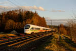 ICE 90 (Wien Hbf - Hamburg-Altona) bei Postbauer-Heng, 04.03.2020