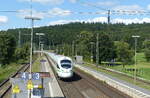 DB 411 xxx als ICE 1559 von Frankfurt (M) Flughafen Fernbf nach Dresden Hbf, am 25.08.2021 in Wirtheim.