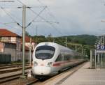 411 081-3 als ICE 182 (Zrich HB- Stuttgart) bei der Einfahrt Rottweil 14.6.08