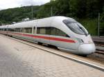 ET 411 083  Oberursel (Taunus)  steht am 21.07.2008 in Horb am Neckar zur Weiterfahrt nach Stuttgart.