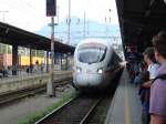 Einfahrt des ICE in Salzburg Hbf am 17.07.09