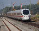 Nachschuss auf einen 411, der am 31.10.2010 durch den Bahnhof Hirschaid fuhr.