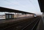 ICE  Wittenberge  bei der Durchfahrt des Bahnhofes Naumburg(Saale) HBF, 27.11.2010