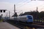 411 561-4  Andernach  als ICE 2801 von Dsseldorf Hbf nach Berlin Ostbahnhof als Ersatzzug fr ICE 641 in Rathenow. 02.09.2011