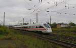 DB 411 006-0  Erfurt  als ICE 1505 von Berlin Gesundbrunnen nach Mnchen Hbf, bei der Ausfahrt in Naumburg (S) Hbf; 10.09.2011