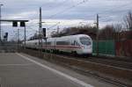 411 058-1  Falkenberg/Elster  als ICE 1692 von Karlsruhe Hbf nach Berlin Südkreuz in Rathenow.