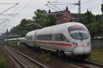 Hier 411 076-3  Coburg  und 411 082-1  Mainz  als ICE1616 von Berlin Südkreuz nach Hamburg-Altona, bei der Ausfahrt am 28.6.2014 aus Berlin Südkreuz.