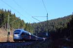 411 031-8  Trier  im Frankenwald bei Steinbach am 03.11.2015.