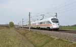 Eine Doppeleinheit ICE-T der BR 411 war am 09.04.16 als ICE 1683 von Hamburg aus nach München unterwegs.