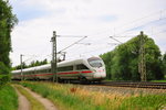 ICE 1683 von Hamburg-Altona nach München Hbf, über Leipzig, kurz hinter Delitzsch am 08.07.2016.