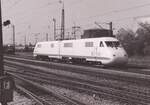 Ein ganz besonderes Schmanckerl vom Rudolf Pavel ist das am 11.9.1985 in München-Milbertshofen aufgenommene und nur aus den Triebköpfen 410 001 und 410 002 ICE Experimental bestehenden Zug.
