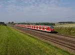 Der 420 976 als S Bahn nach Petershausen am 14.07.2018 unterwegs bei Ramelsbach.