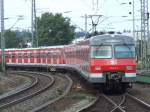 420 474 fhrt in Bietigheim zum Umstellen aufs Abstellgleis. (12.07.2007)