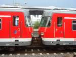 Die Kupplung der ET420 im Bahnhof Kornwestheim Pbf. Aufgenommen am 20.07.07