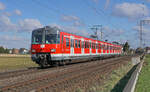 ET 420 467-3 - Münchener S-Bahn am 27.02.2023 in Mönchengladbach - Gruss zurück an die Triebzeugführer.