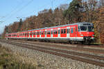 420 437 der S-Bahn München am 5.11.25 bei Eglharting.